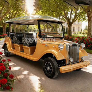 Customizable Retro Electric Classic Sightseeing Car 6 Seats Vintage Tour Shuttle with <b>72V</b> <b>Battery</b> 100km Range for Hotel - Product Image 2