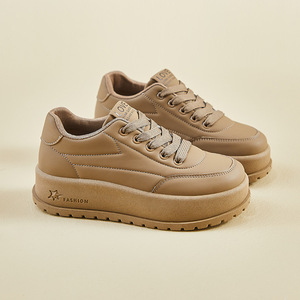 Nouvelles chaussures compensées décontractées à la mode, dessus en PU, semelle extérieure légère, plateforme confortable, baskets pour femmes - Product Image 3