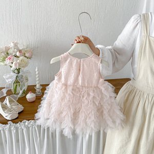 Nuovi Vestiti Estivi per Neonati, Gonne per Bambine, Abito con Fiocco, Vestito Fresco e Dolce in Stile Principessa, <span class=keywords><strong>Tutu</strong></span> in Rete Morbida per Bambine - Product Image 4