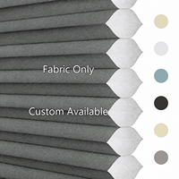 Tissu pour stores alvéolaires semi-occultants en non-tissé spunlace gris foncé imperméable de 16 mm sur mesure