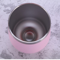 Gobelet à vin en forme d'œuf avec Double paroi, 12 Oz, avec couvercle, en acier inoxydable, sans perçage, isolé sous vide, tasse en verre à vin