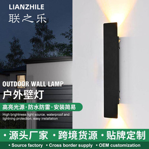 Lámpara de pared moderna y sencilla, 6W, 10W, 20W, LED, con control remoto, tira de luz impermeable para exteriores, para pasillo, escaleras, pilar - Product Image 5
