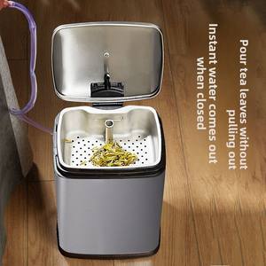 ถังชาสแตนเลส30L ไฮเอนด์พร้อมฝาปิดตัวกรองสี่เหลี่ยมสำหรับใช้ในบ้านสำนักงานบ้านกังฟูกากกากกากชา - Product Image 3