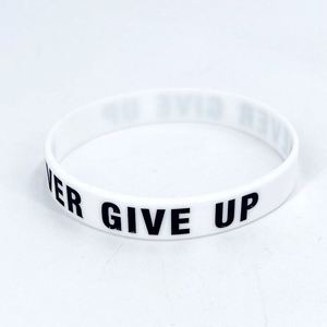 Pulsera de Silicona con Frase Inspiradora Grabada, Brazalete de Goma para Eventos Deportivos, Regalo - Product Image 4
