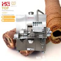 Machine à gaufrettes entièrement automatique HG 60 kg/h en SUS304 avec contrôle de cuisson des rouleaux aux œufs