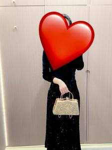 Vente en gros 2026 Sacs vintage pour femmes avec strass, pochettes scintillantes pour femmes, sac <span class=keywords><strong>de</strong></span> soirée formel, sac à chaîne carré, sacs en diamant - Product Image 3