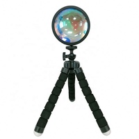 Lampe de Projection coucher de soleil 16 couleurs multiples changeantes avec télécommande contrôlée par application Rotation à 360 ° lampe de lever du soleil arc-en-ciel