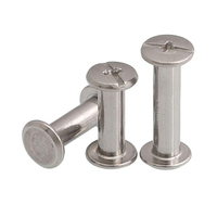Visserie personnalisée en laiton, aluminium, acier inoxydable ou acier, non standard, vis mâle et femelle, ensemble de vis pour reliure de livres, vis Chicago