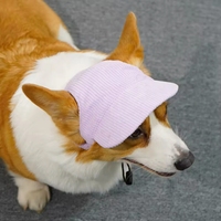 Casquette Pare-Soleil Réglable pour Chien avec Trous pour les Oreilles, Chapeau Respirant et Durable pour Petits et Moyens Chiens, Idéal pour les Promenades Estivales en Extérieur