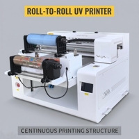 Mesin Printer otomatis 5060 6090 UV printer tinta jet printer flatbed universal Printer casing ponsel kaca ubin cetak botol
