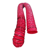 Tuyau d'air spiralé en PVC résistant à la chaleur de 300 mm, tuyau d'air flexible orange
