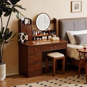 Modern Dressing Table with Charging Station Makeup Desk With <strong>Mirror</strong> LED Lights Drawers <strong>Jewellery</strong> <strong>Cabinet</strong> - Product Image 3