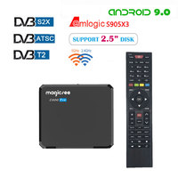 Magicsee C500 Pro S905x3 Android Tv Box Récepteur satellite numérique DVB-S2X/S2 DVB T2/ATSC Android 4k Combo Tvbox