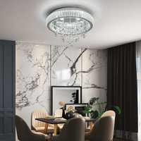 Plafonnier LED en acier inoxydable certifié SAA 6000K pour hôtel et usage domestique, design moderne, montage en surface