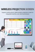 Monitor de Señalización Digital de 32 65 75 4k para Interiores, Soporte Ajustable en Altura, Pantalla LCD Vertical Portátil con Ruedas para Escuelas y Tiendas