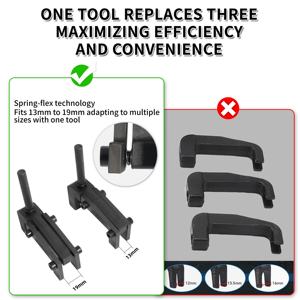 Juego de Herramientas de Extracción de Inyectores de Combustible Neumáticos de 28 Piezas Extractor de Inyectores Diésel para Desmontaje de Vehículos y Automóviles - Product Image 2