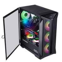 GameMax Brufen C1 COC Jual Panas Casing Kipas Game ARGB Cooler ATX Mid-Tower Casing Komputer PC