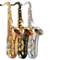Saxophone Baryton Professionnel en Laiton Laqué, Instrument à Vent, 3 Couleurs au Choix