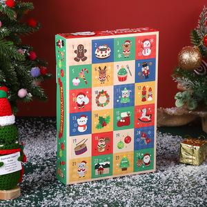 Caja de papel del calendario de Adviento de Navidad-Cuenta regresiva para la diversión navideña - Product Image 1