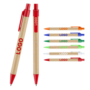 Promotional Cheapest Pressed Eco-Friendly Paper Tube Ballpoint <b>Pen</b> With Custom Print Logo Adertiding for Ball Point Gift - Product Image 1
