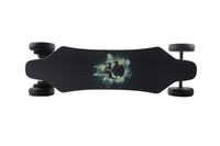 Planche à roulettes électrique tout-terrain avec lumière LED, prix d'usine, vente en gros, skateboard électrique longue distance, skateboard électrique