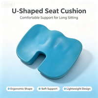 Coussin de siège en gel à mémoire de forme épais, antidérapant, orthopédique, rafraîchissant, portable, personnalisé, pour le bureau et la maison – Vente chaude directe usine