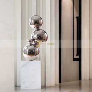 Escultura Moderna Art Deco de Acero Inoxidable Impermeable para Exteriores, Multifuncional, Duradera, Decoración Personalizada - Product Image 6