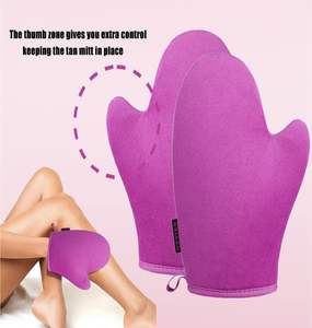 Nouvelle mode <span class=keywords><strong>gant</strong></span> d'applicateur <span class=keywords><strong>autobronzant</strong></span> en velours de soie doux gants de lotion pour le corps végétalien - Product Image 4