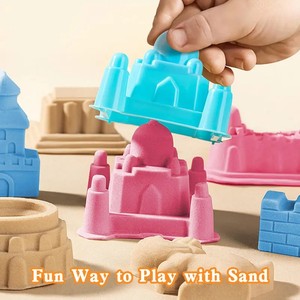 JITENG DIY Jeu de sable magique Jouet de jeu éducatif <span class=keywords><strong>Dinosaure</strong></span> Modèle Espace Sable Dynamique Ensemble de jeu de sable - Product Image 5