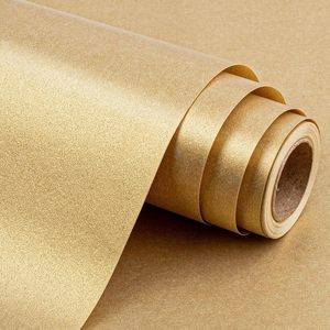 Shimmer Gold Wrapping Paper Jumbo Roll 82.6 Sq Ft Solid Color Metallized Gift <b>Wrap</b> for Multiple Occasions - Product Image 1