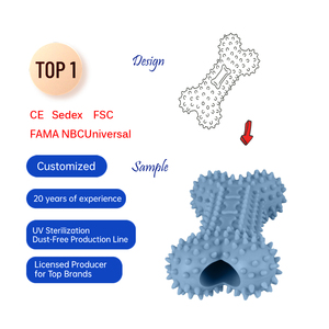 Aperitivo multifunción para perros de alimentación lenta, juguete clásico personalizado para mascotas con diseño hueco central, juguete para masticar para perros, hueso para masticar con pinchos - Product Image 2