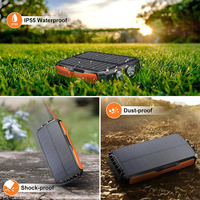 Banco de energía solar portátil al por mayor 20000 30000 36000 50000 100000 200000mAh con carga inalámbrica para iPhone Mac móvil