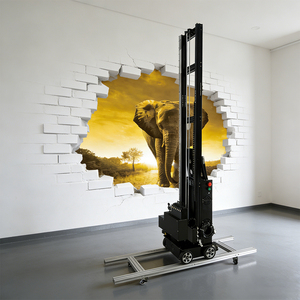 LC-A2 High Definition 6-kleuren UV inkjetprinter, verticaal wandmontage, DX7 3D wit glas industrieën lederen labelprinter - Product Image 1