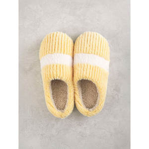 Soffici scarpe da soggiorno gialle 230 ~ 250 mm pantofole da casa - Product Image 1