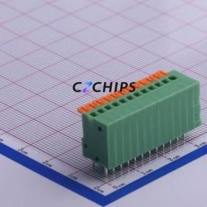 KF141V-2.54-12P Spring Terminal Block Through hole Component (THT),P=2.54mm Connector 2.54mm 12P 12 2A - Product Image 1