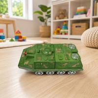 Véhicule blindé transformable électrique en gros avec fonction « Bump and Go », musique, sons et lumières LED, idéal pour cadeau d'anniversaire pour enfants