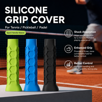 Poignée en silicone OEM pour raquette de tennis/pickleball/padel, logo personnalisé, antidérapante, accessoires pour padel
