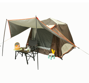 Tente de camping à 2 couches avec <span class=keywords><strong>auvent</strong></span> - Imperméable et résistante au vent - Product Image 1
