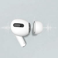 Coussinets d'écouteurs en silicone DATA FROG pour Airpods Pro 1/2, coussinets d'oreille avec trou de décompression, compatibles avec les Air Pods Pro