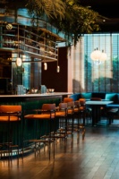 Bar de luxe moderne personnalisé comptoir de bar de restaurant de design d'intérieur comptoir de bar de pub commercial de salon d'hôtel