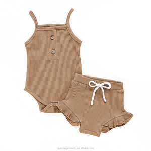 Conjunto <span class=keywords><strong>de</strong></span> Ropa <span class=keywords><strong>de</strong></span> Verano para Bebés, Niños y Niñas, Camiseta <span class=keywords><strong>de</strong></span> Algodón Acordonada, Pantalones Bombachos con Cordón, Ropa <span class=keywords><strong>de</strong></span> Boutique para Bebés - Product Image 3