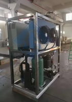 Machine à glace en tubes industrielle de 10 tonnes avec système de refroidissement par eau, machine à fabriquer de la glace en tubes