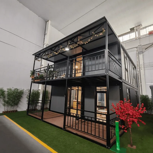 Casa Prefabricada de 2 Pisos, Kit de Cabaña Pequeña Amueblada, Casa Móvil Prefabricada, Casa Contenedor Expandible - Product Image 1