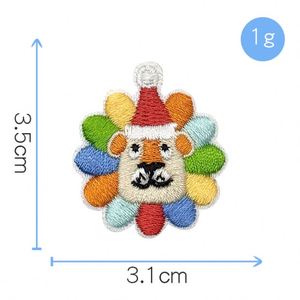 Mini Patchs Autocollants Mignons Lion, Tigre, Dinosaure, Grenouille, Poisson pour Décoration Vêtements, Chaussures, Chapeaux - Product Image 4