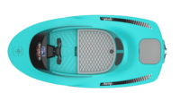 Nouveau bateau à moteur électrique en fibre de verre pour sports nautiques, avec pompe à jet et contrôleur, luxe