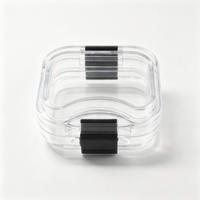 Boîte dentaire transparente en plastique pour prothèses, boîte de rangement pour couronnes et bridges, étui pour laboratoire dentaire, directement de l'usine