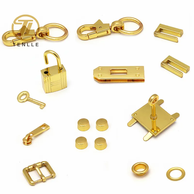 Factory wholesale gold bag lock bag buckle metal bag accessories hardware