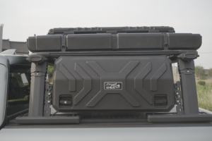 แร็คหลังคาอลูมิเนียมปรับระดับได้ CANYONSSOAR สำหรับรถกระบะฟอร์ด F-150 พร้อมกล่องเก็บของด้านข้าง 2 ช่อง แร็คบันไดสำหรับรถกระบะ PKGA04-006 - Product Image 5