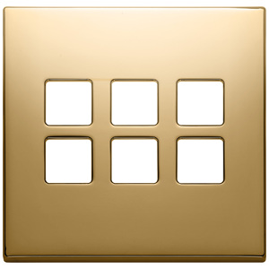 Flat Gold Plate 3Mx6 Wall <b>Switches</b> 9.5 In Length 1.4 In Height - Product Image 1