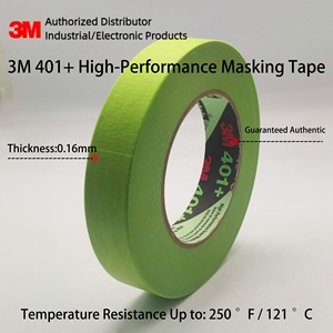 Cinta de Enmascarar Verde 3M 401 <span class=keywords><strong>para</strong></span> Carrocería, Cinta de Enmascarar Automotriz de Alta Temperatura <span class=keywords><strong>para</strong></span> Pintura en Aerosol, Original 3M - Product Image 5